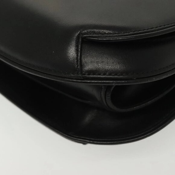 GUCCI Hand Bag Leather Black Gold 000 056 0004 Auth ep10863 - Picture 4 of 16